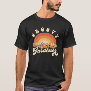 Groovy Gardener Retro Blume Design Gard T-Shirt