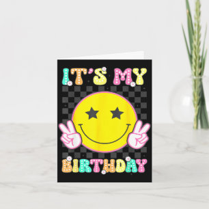 Groovy Geburtstagsmädchen Frauen Teens Kinder bday Karte