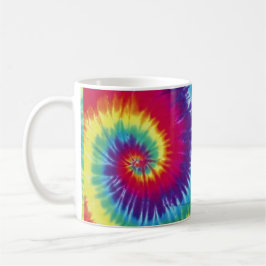 Groovy gefärbte Krawattehippie-Art-Tasse Kaffeetasse