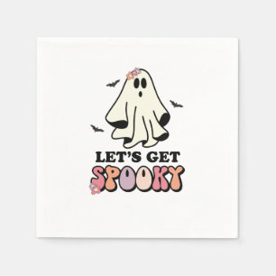 groovy Geist Retro Halloween Geburtstag Serviette