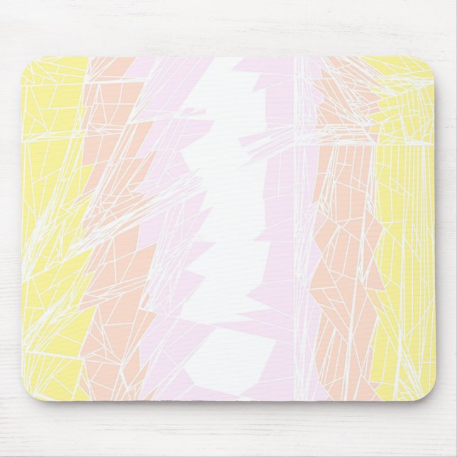 Groovy Geometric Abstrakt Pangender Pride Flag Mousepad (Vorne)