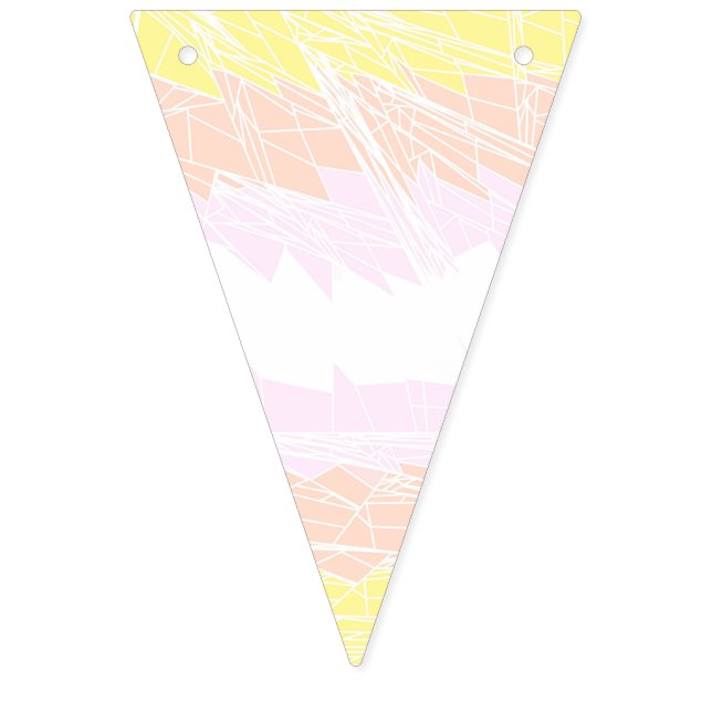 Groovy Geometric Abstrakt Pangender Pride Flag Wimpelkette (Erste Fahne)