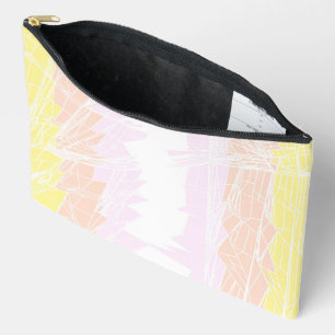 Groovy geometrische abstrakte Pangender-Stolzflagg Zubehörtasche