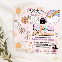 Groovy Ghost Hippie Halloween Geburtstag