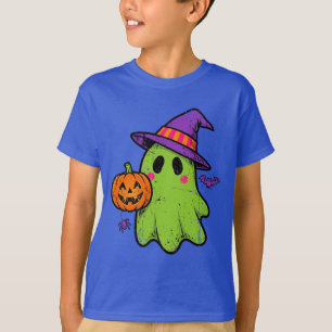 Groovy Ghoul: Retro Halloween Geist 👻🎃 T-Shirt