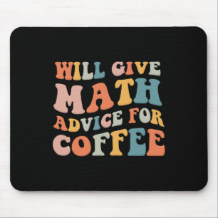 Groovy gibt Mathe-Tipps für Kaffee Lustiges Rückse Mousepad