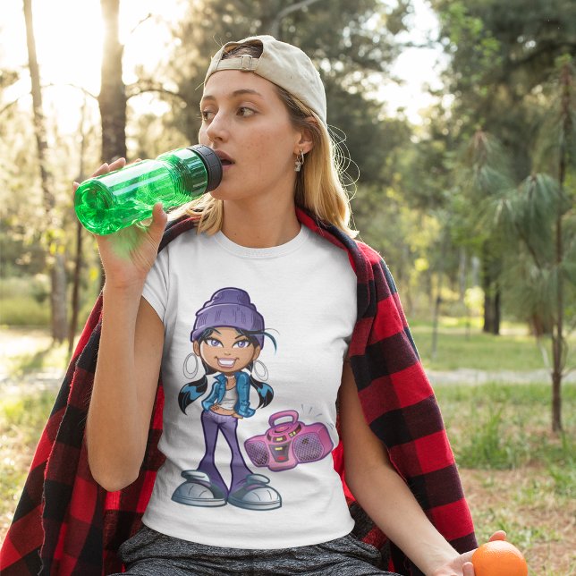 Groovy Girl mit Stereo T-Shirt (Von Creator hochgeladen)