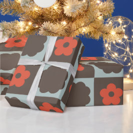 Groovy Girly Psychedelic Checkerboard, Y2K Wrappin Geschenkpapier