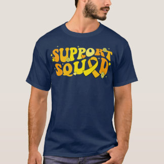 Groovy Gold Warrior Kinderkrebs Aufklärung T-Shirt