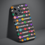 Groovy Good Vibes Liebe Lächeln Retro Beads Case-Mate iPhone 14 Pro Max Hülle<br><div class="desc">Groovy Good Vibes Liebe Smile Retro Beads iPhone Cases bietet eine Vielzahl von Freundschaftsperlen mit Texten wie Liebe, Ruhe, glücklich, Lächeln, gute Vibes und mit Blume, Schmetterlingen, Herzen, Sternen, Yin und Yang Zeichen in leuchtenden Farben. Perfekte Geschenke für Weihnachten, Geburtstag, beste Freunde, Schwestern und mehr. Entworfen von ©Evco Studio www.zazzle.com/store/evcostudio...</div>
