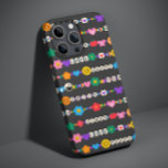 Groovy Good Vibes Liebe Lächeln Retro Beads Case-Mate iPhone Hülle<br><div class="desc">Groovy Good Vibes Liebe Smile Retro Beads iPhone Cases bietet eine Vielzahl von Freundschaftsperlen mit Texten wie Liebe, Ruhe, glücklich, Lächeln, gute Vibes und mit Blume, Schmetterlingen, Herzen, Sternen, Yin und Yang Zeichen in leuchtenden Farben. Perfekte Geschenke für Weihnachten, Geburtstag, beste Freunde, Schwestern und mehr. Entworfen von ©Evco Studio www.zazzle.com/store/evcostudio...</div>