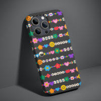 Groovy Good Vibes Liebe Lächeln Retro Beads