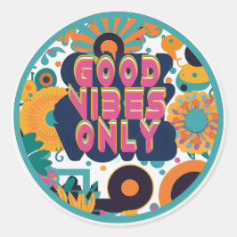 Groovy Good Vibes Sticker