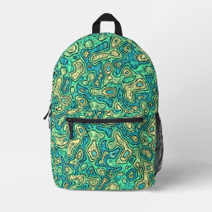 Groovy Green Bedruckter Rucksack