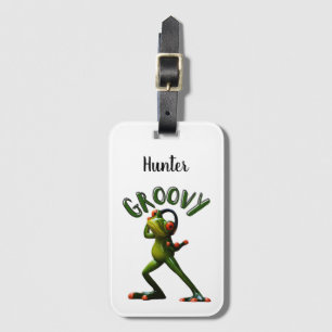 Groovy Green Frog Gepäckanhänger
