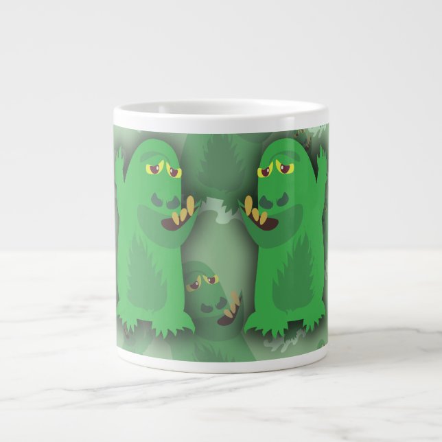 Groovy Green Monster Pals Jumbo-Tasse (Vorderseite)