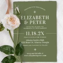 Groovy Green Retro 70er Wedding
