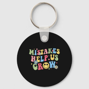 Groovy Growth Mindset Positive Retro Lehrer Byck Schlüsselanhänger