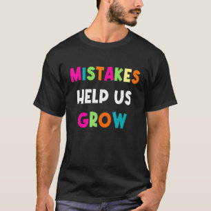 Groovy Growth Mindset Positive Retro-Lehrer zurück T-Shirt