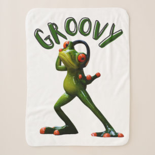 Groovy Grüner Frosch Sherpadecke