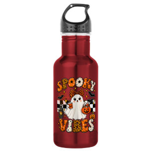 Groovy Gruselige Stimmung Süßer Geist Halloween Edelstahlflasche