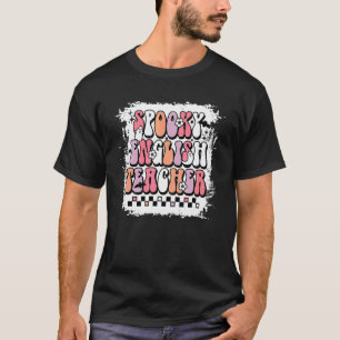 Groovy Gruseliger Englischlehrer Floral Geist Hall T-Shirt