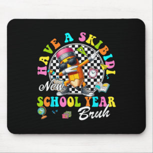 Groovy Hab Ein Skibidi Neues Schuljahr Bruh Bleist Mousepad