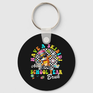 Groovy Hab Ein Skibidi Neues Schuljahr Bruh Bleist Schlüsselanhänger