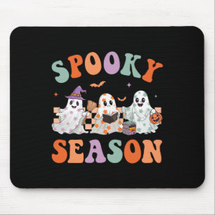 Groovy Halloween Niedliche Blumenghost Spooky Seas Mousepad