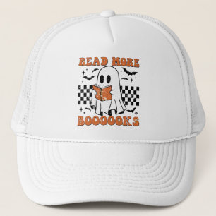 Groovy Halloween Read More Books Niedlich Boo lese Truckerkappe