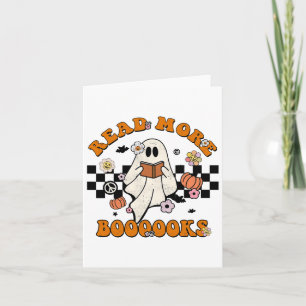 Groovy Halloween Read more Books Niedlich Boo Read Karte