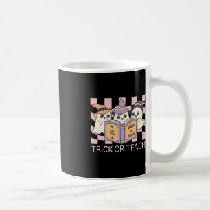Groovy Halloween Trick oder Teach Retro Ghost Teac Kaffeetasse
