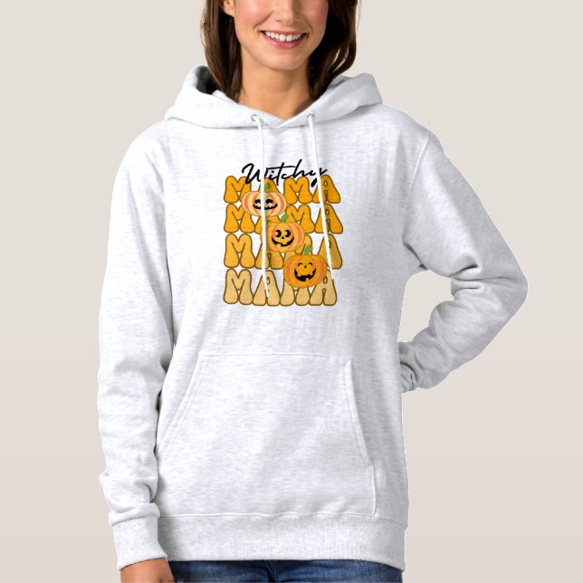 Groovy Halloween Witchy Mama lustiges halloween Hoodie (Vorderseite)