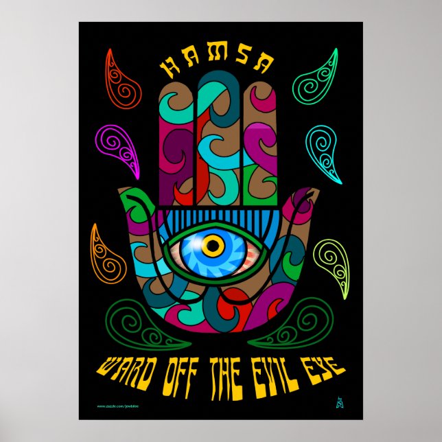 Groovy Hamsa Poster (Vorne)