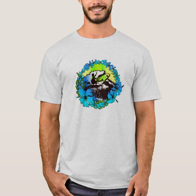 Groovy Hawaiian Surfer 1960er Jahre Retro Graphic  T-Shirt (Vorderseite)