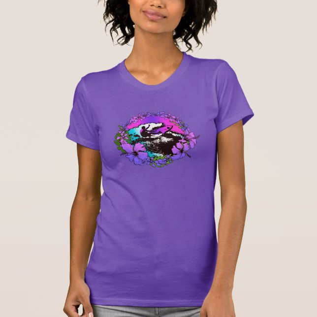 Groovy Hawaiian Surfer 1960er Jahre Retro Graphic  T-Shirt (Vorderseite)