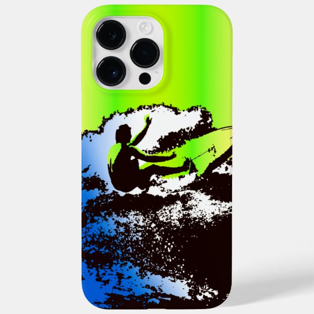 Groovy Hawaiian Surfer 1960er Retro Graphic Limon Case-Mate iPhone 14 Pro Max Hülle (Rückseite)