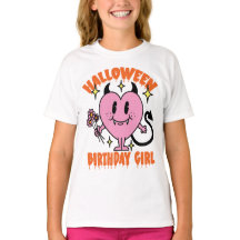 Groovy Heart Ghost Halloween Geburtstagskind