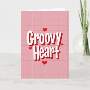 Groovy Heart Liebeskarte Karte