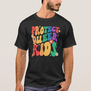 Groovy Heart Shape Schützen Quee Kinder LGBT Prix T-Shirt