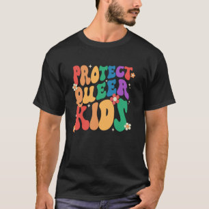 Groovy Heart Shape Schützen Quee Kinder LGBT Prix  T-Shirt