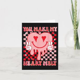 Groovy Heart Sie machen mein Herz Melt Valentinsta Karte