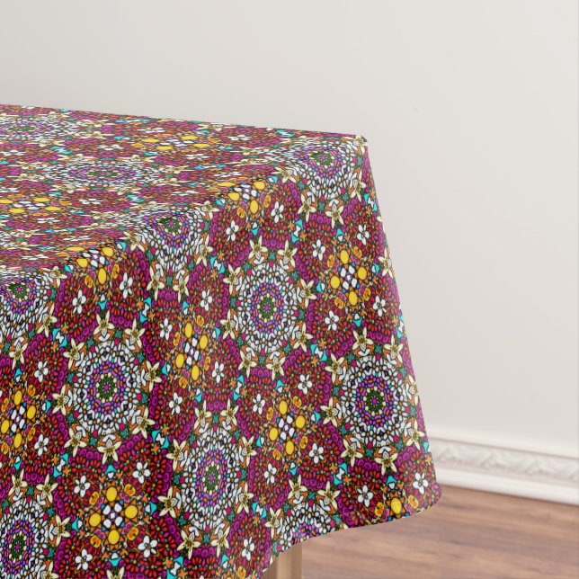 Groovy Heavenly Flower Power Tablecloth Tischdecke (Beispiel)