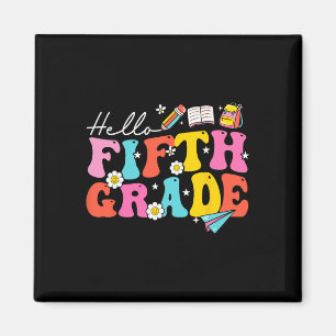 Groovy Hello Fifth Grade 5. Klasse Zurück zur Schu Magnet