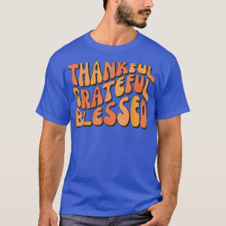 Groovy Hello Herbst Autumn Pumpkin dankbar Dankbar T-Shirt