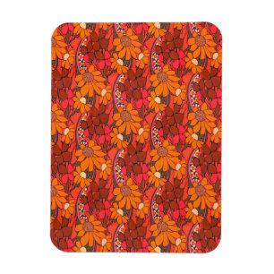 Groovy Herbstblumen Magnet