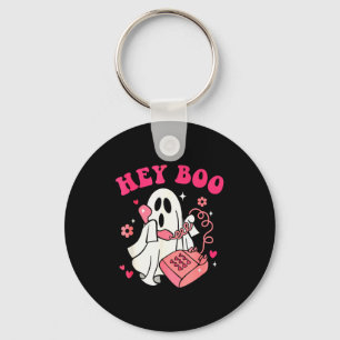 Groovy Hey Boo Süßer Geist Lustiger Halloween Herr Schlüsselanhänger