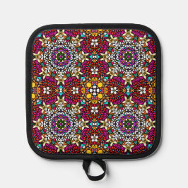 Groovy Himmlische Blumenkraft Topflappen