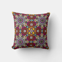 Groovy Himmlische Blumenkraft Wurfkissen