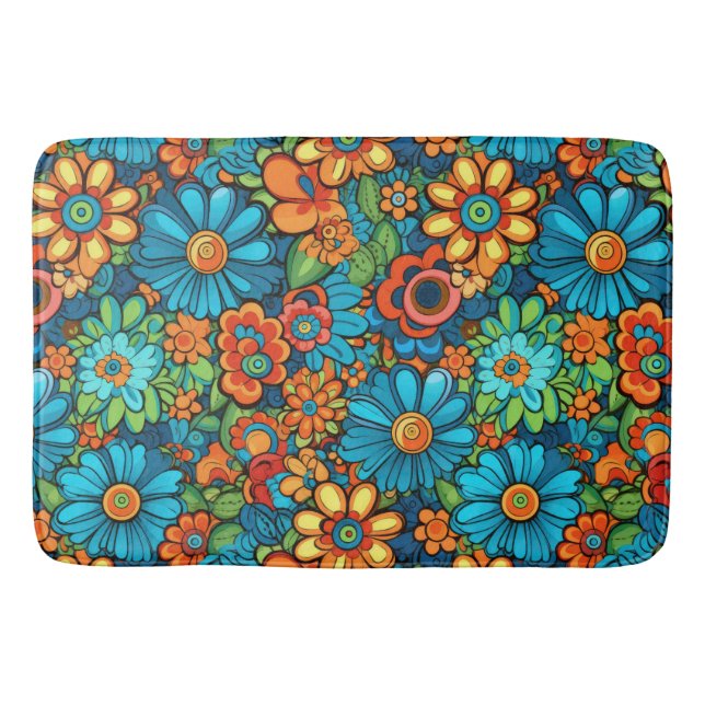 Groovy Hippie Bath Mat Badematte (Vorderseite)
